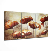 Poppies Glass Wall Art.